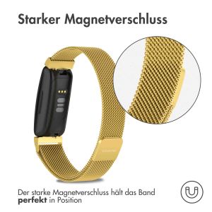 iMoshion Mailändische Magnetarmband für das Fitbit Inspire - Größe S - Gold