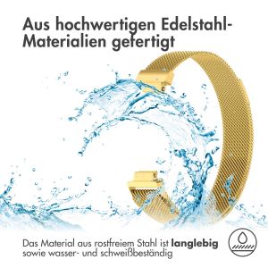 iMoshion Mailändische Magnetarmband für das Fitbit Inspire - Größe M - Gold