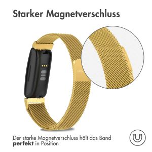 iMoshion Mailändische Magnetarmband für das Fitbit Inspire - Größe M - Gold