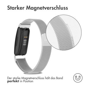 iMoshion Mailändische Magnetarmband für das Fitbit Inspire - Größe M - Silber