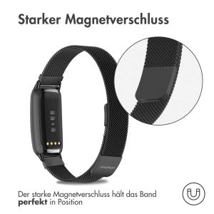 iMoshion Mailändische Magnetarmband für das Fitbit Luxe - Größe M - Schwarz