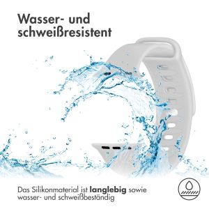 iMoshion Silikonband für das Apple Watch Series 1-9 / SE - 38/40/41mm - Hellgrau