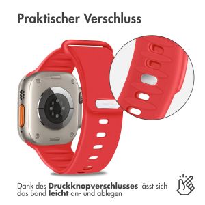 iMoshion Silikonband für das Apple Watch Series 1-9 / SE / Ultra (2) - 42/44/45/49 mm - Rot