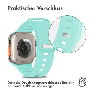iMoshion Silikonband für das Apple Watch Series 1-9 / SE / Ultra (2) - 42/44/45/49 mm - Türkis