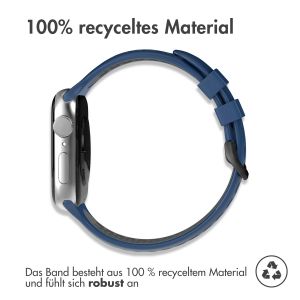 iMoshion Silikonsportarmband Buckle für das Apple Watch Series 1-9 / SE - 38/40/41mm - Blau / Schwarz