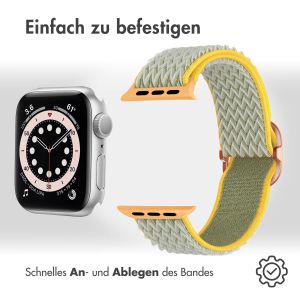 iMoshion Elastische Nylonarmband für das Apple Watch Series 1-9 / SE - 38/40/41mm - Hellgrün