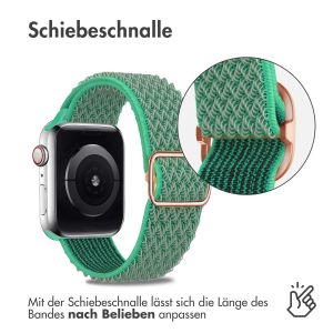 iMoshion Elastische Nylonarmband für das Apple Watch Series 1-9 / SE - 38/40/41mm - Türkis