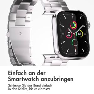 iMoshion Edelstahlarmband für das Apple Watch Series 1-9 / SE - 38/40/41 mm - Silber