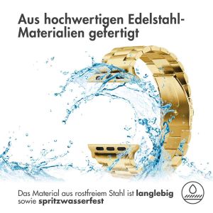 iMoshion Edelstahlarmband für das Apple Watch Series 1-9 / SE / Ultra (2) - 42/44/45/49 mm - Gold