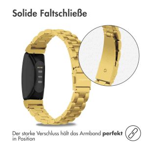 iMoshion Edelstahlarmband für das Fitbit Inspire 2 / HR / ACE2 / ACE3 - Gold
