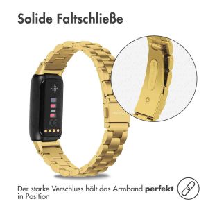 iMoshion Edelstahlarmband für das Fitbit Luxe - Gold