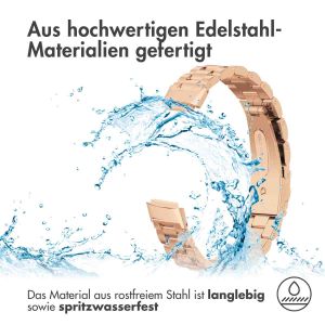 iMoshion Edelstahlarmband für das Fitbit Luxe - Rose Gold