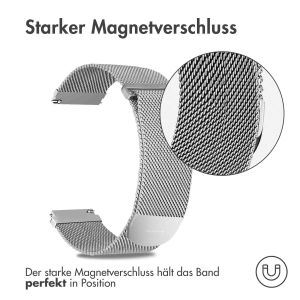 iMoshion Mailändische Magnetarmband - 22-mm-Universalanschluss - Größe S - Silber