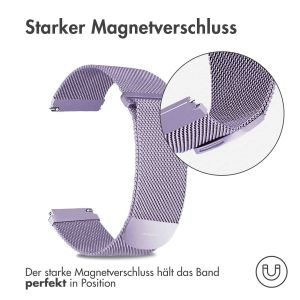 iMoshion Mailändische Magnetarmband - 22-mm-Universalanschluss - Größe M - Violett