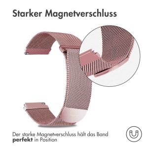 iMoshion Mailändische Magnetarmband - 22-mm-Universalanschluss - Größe M - Rosa