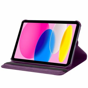 iMoshion 360° drehbare Klapphülle für das iPad 10 (2022) 10.9 Zoll - Violett