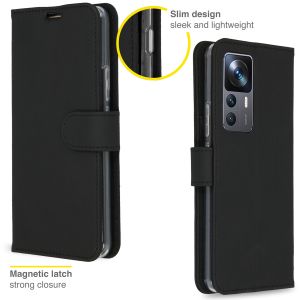 Accezz Wallet TPU Klapphülle für das Xiaomi 12T (Pro) - Schwarz