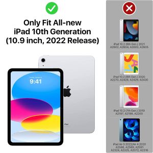 Accezz Robustes Back Case für das iPad 10 (2022) 10.9 Zoll - Schwarz