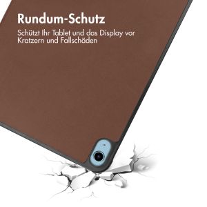 iMoshion Trifold Klapphülle für das iPad 10 (2022) 10.9 Zoll - Braun