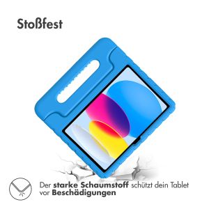 iMoshion Schutzhülle mit Handgriff kindersicher für das iPad 10 (2022) 10.9 Zoll - Blau