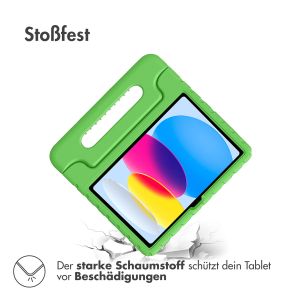 iMoshion Schutzhülle mit Handgriff kindersicher für das iPad 10 (2022) 10.9 Zoll - Grün
