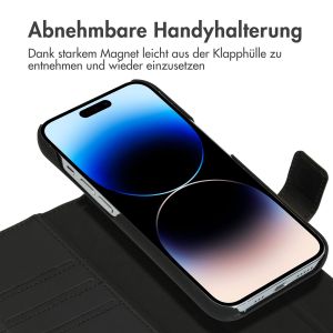 Accezz Premium Leather 2 in 1 Klapphülle für das iPhone 14 Pro - Schwarz