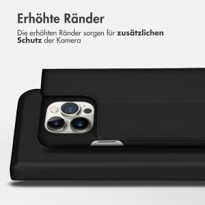 Accezz Premium Leather Slim Klapphülle für das iPhone 14 Pro Max - Schwarz