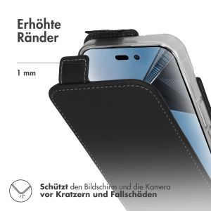 Accezz Flip Case für das iPhone 14 Pro Max - Schwarz