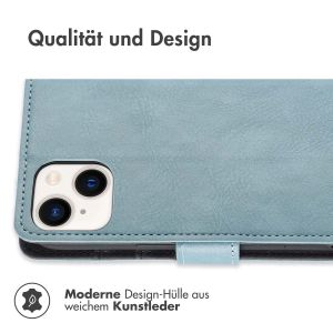 iMoshion Luxuriöse Klapphülle für das iPhone 14 - Hellblau