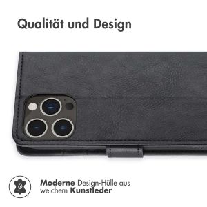 iMoshion Luxuriöse Klapphülle für das iPhone 14 Pro - Schwarz