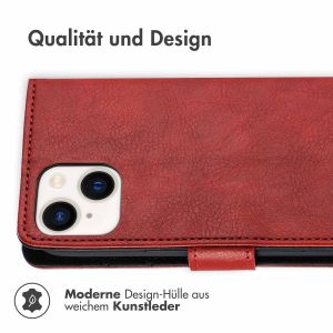 iMoshion Luxuriöse Klapphülle für das iPhone 14 Plus - Rot