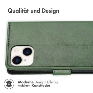 iMoshion Luxuriöse Klapphülle für das iPhone 14 Plus - Grün