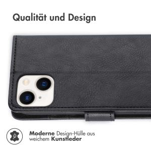 iMoshion Luxuriöse Klapphülle für das iPhone 14 Plus - Schwarz