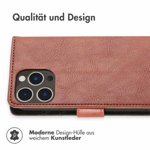 iMoshion Luxuriöse Klapphülle für das iPhone 14 Pro Max - Braun