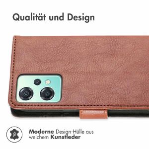 iMoshion Luxuriöse Klapphülle für das OnePlus Nord CE 2 Lite 5G - Braun