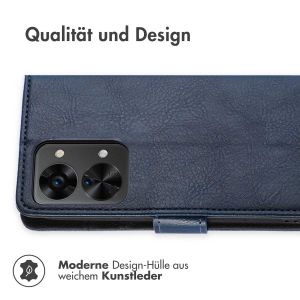 iMoshion Luxuriöse Klapphülle für das OnePlus Nord 2T - Dunkelblau