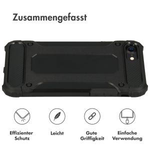 iMoshion Rugged Xtreme Case für das iPhone SE (2022 / 2020) 8 / 7 - Schwarz