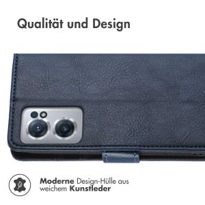 iMoshion Luxuriöse Klapphülle für das OnePlus Nord CE 2 5G - Dunkelblau