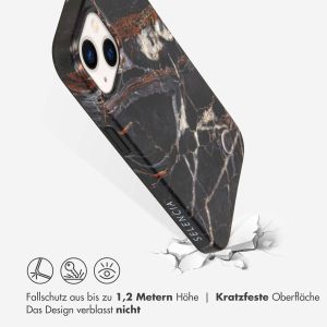 Selencia Aurora Fashion Back Case für das iPhone 13 - ﻿Strapazierfähige Hülle - 100 % recycelt - Schwarzer Marmor