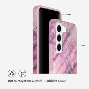 Selencia Aurora Fashion Back Case für das Samsung Galaxy S22 - ﻿Strapazierfähige Hülle - 100 % recycelt - Ocean Shell Purple