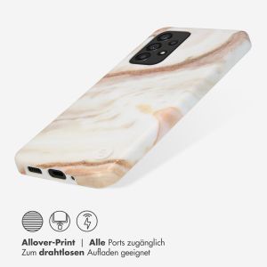 Selencia Aurora Fashion Back Case für das Samsung Galaxy A33 - ﻿Strapazierfähige Hülle - 100 % recycelt - Weißer Marmor