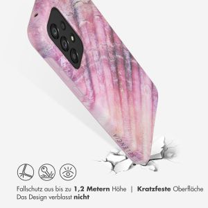 Selencia Aurora Fashion Back Case für das Samsung Galaxy A33 - ﻿Strapazierfähige Hülle - 100 % recycelt - Ocean Shell Purple
