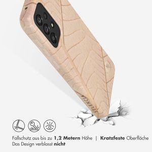 Selencia Aurora Fashion Back Case für das Samsung Galaxy A33 - ﻿Strapazierfähige Hülle - 100 % recycelt - Earth Leaf Beige