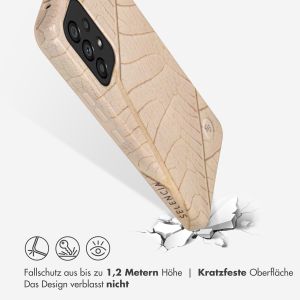 Selencia Aurora Fashion Back Case für das Samsung Galaxy A53 - ﻿Strapazierfähige Hülle - 100 % recycelt - Earth Leaf Beige