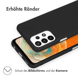 iMoshion Color TPU Hülle Schwarz für Samsung Galaxy A23 (5G) - Schwarz