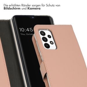 Selencia Echtleder Klapphülle für das Samsung Galaxy A23 (5G) - Dusty Pink