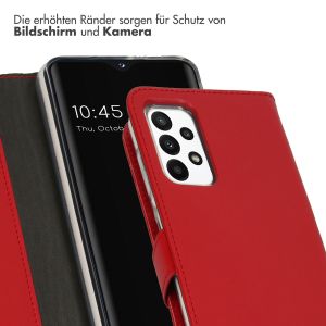 Selencia Echtleder Klapphülle für das Samsung Galaxy A23 (5G) - Rot