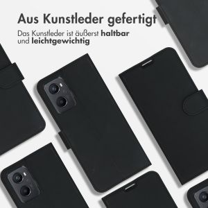 Accezz Wallet TPU Klapphülle für das Oppo A96 - Schwarz