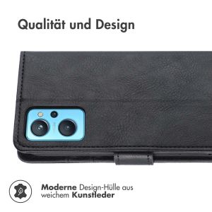 iMoshion Luxuriöse Klapphülle für das Oppo A96 - Schwarz