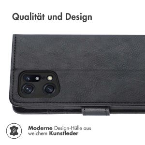 iMoshion Luxuriöse Klapphülle für das Oppo Find X5 5G - Schwarz